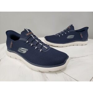 Men's SKECHERS Summits High Range Hands Free Slip-Ins Navy Blue US Size 14